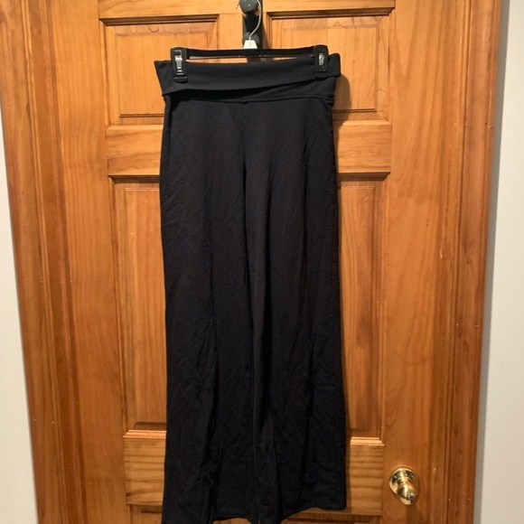 Sundays Cotton Blend High Waist Lounge Pants in Black XS - Picture 2 of 6